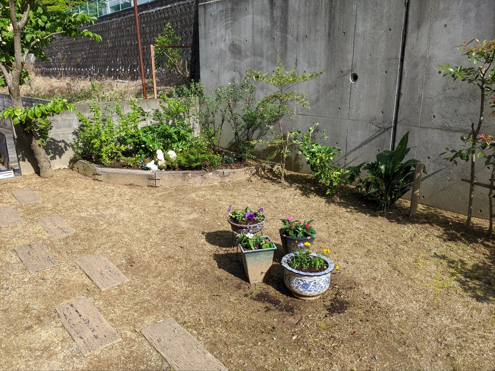 浜松市中区元浜町  草取り 剪定 花苗植え込み