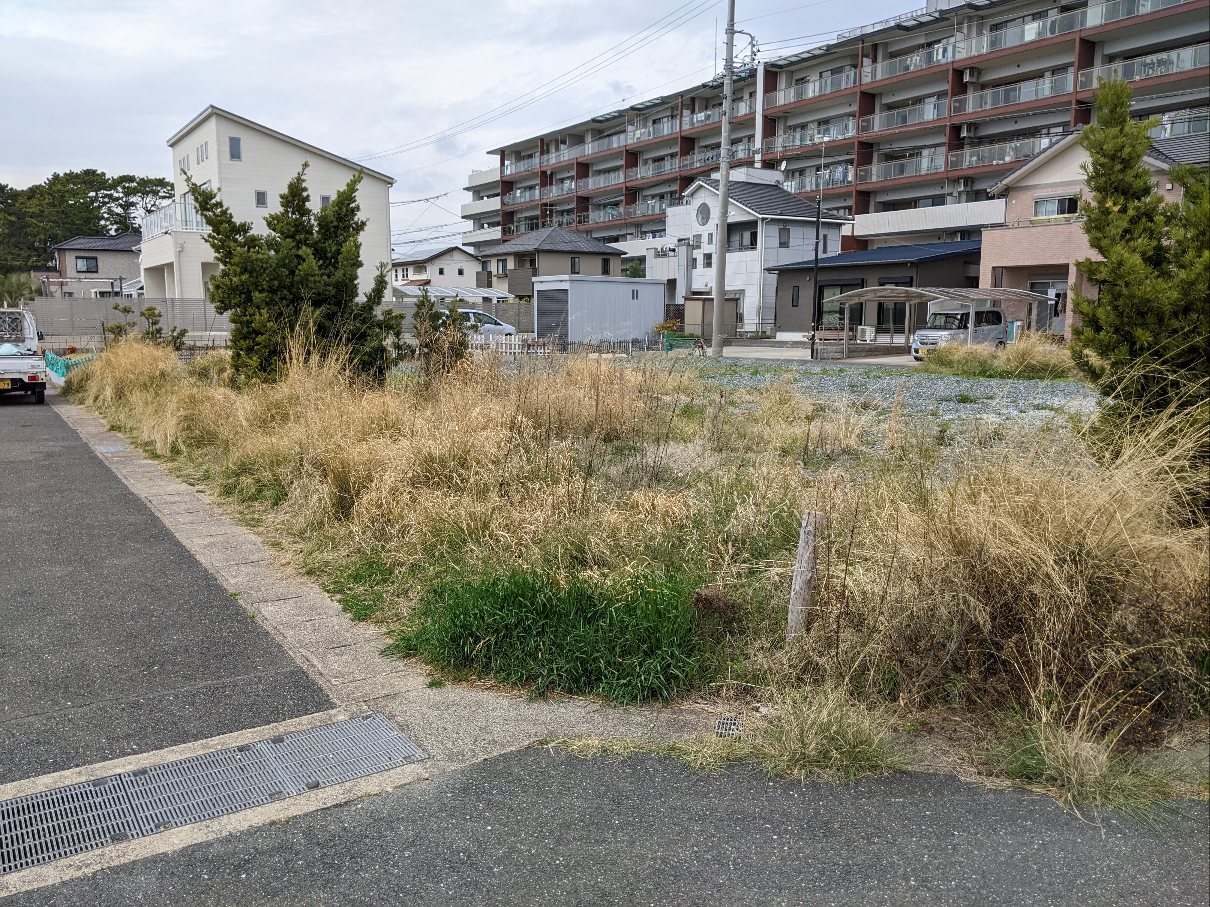 弁天島 空き地 草刈り